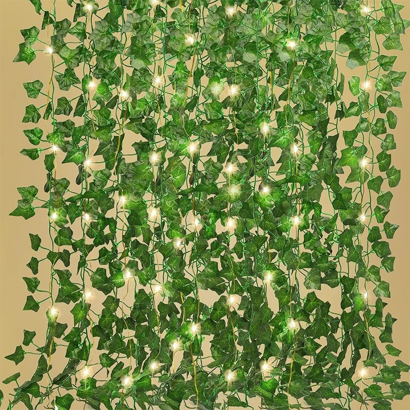 Wall Decor Lighting Tree - Guirlande lumineuse LED de lierre vert