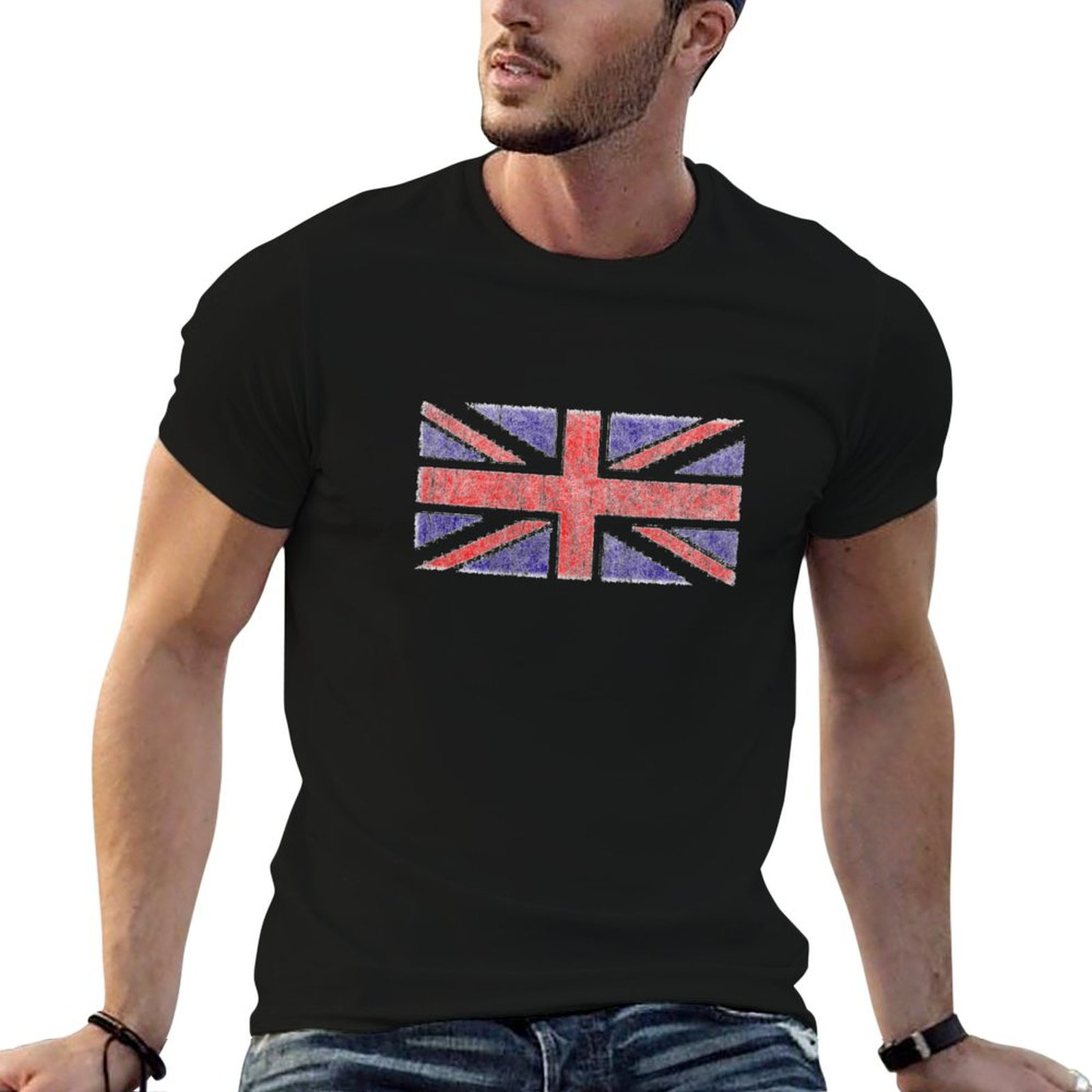 Union Lighting & Decor Affiliate Program Collabs - T-shirt vintage avec drapeau Union Jack