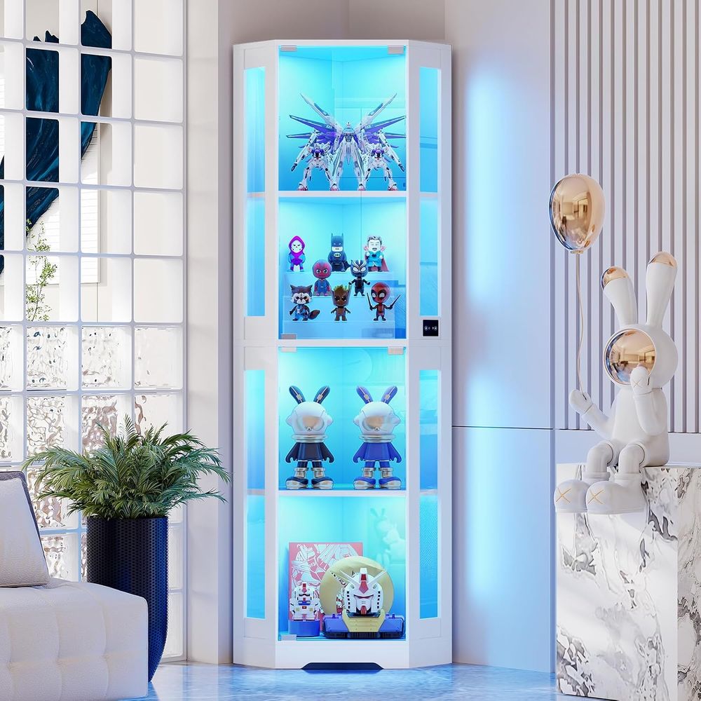 Lighting & Home Decor Studio Photos - Vitrine en verre de 65 pouces