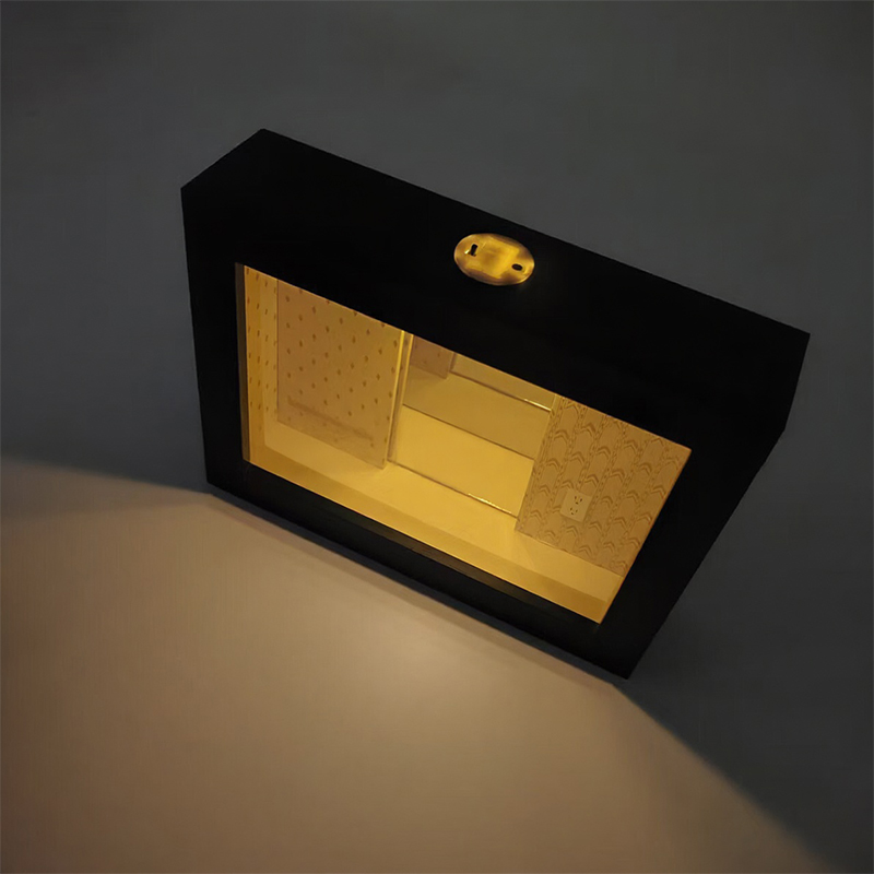 Lighting Room Decor Photo - Cadre photo miroir infini Abyss avec