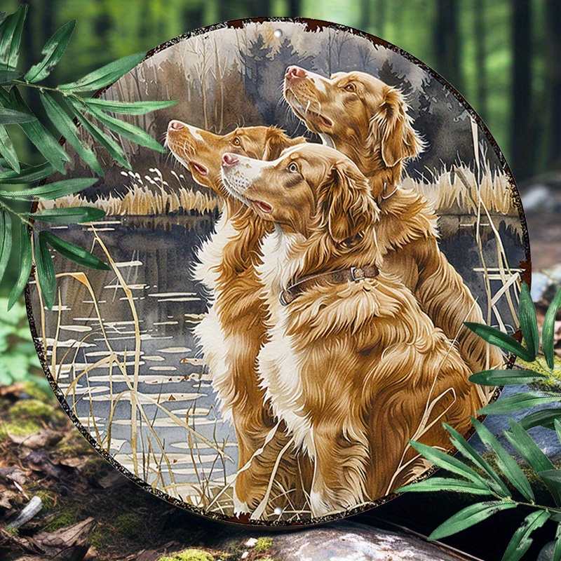 Nova Decor & Lighting Vase Glass Brun 26Cm - Nouvelle Scotia Duck Tolling Retrievers -
