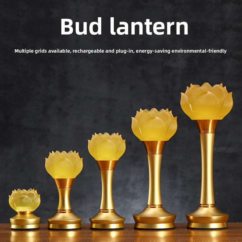 Home Decor Lighting Manufacturer - Bougeoir Lotus en verre, 2 pièces/lot,