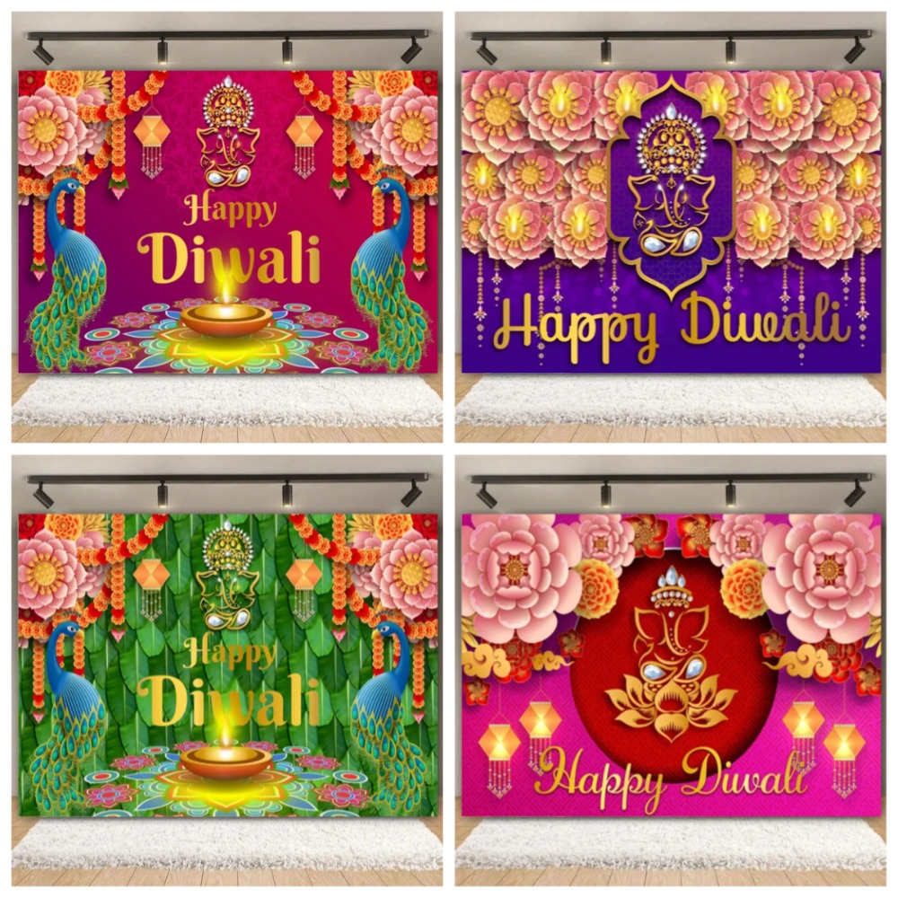 Lighting Decoration For Diwali - Fournitures d'arrière-plan de Festival joyeux Diwali,