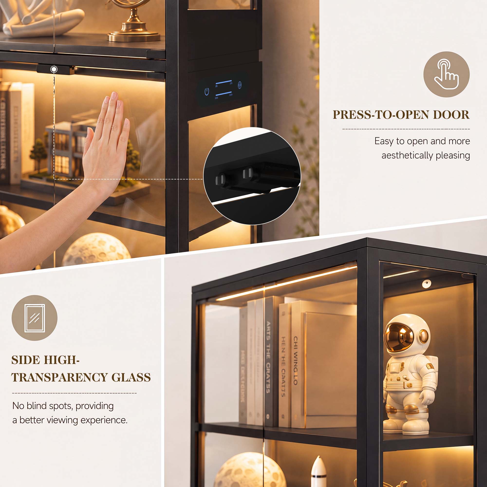 TCGBKAF Vitrine à 5 niveaux av - Lighting & Home Decor Studio Photos avis et prix