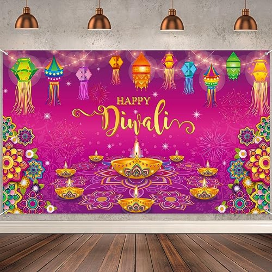Bannière décorative Joyeux Diw - Lighting Decoration For Diwali avis et prix
