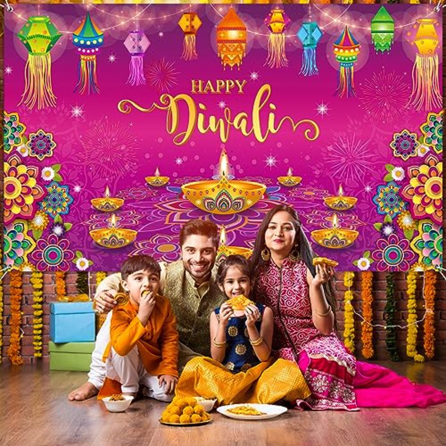 Bannière décorative Joyeux Diw - Lighting Decoration For Diwali avis et prix
