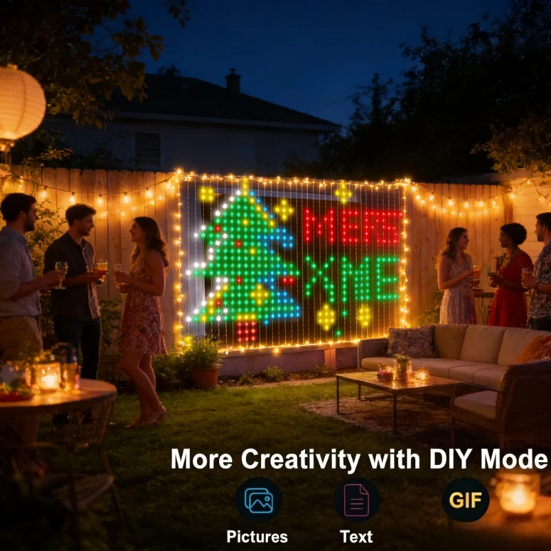 Rideaux lumineux intelligents  - Lighting Christmas Decor avis et prix