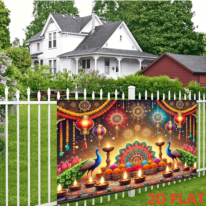 Tapisserie lanterne Paon Diwal - Lighting Decoration For Diwali avis et prix