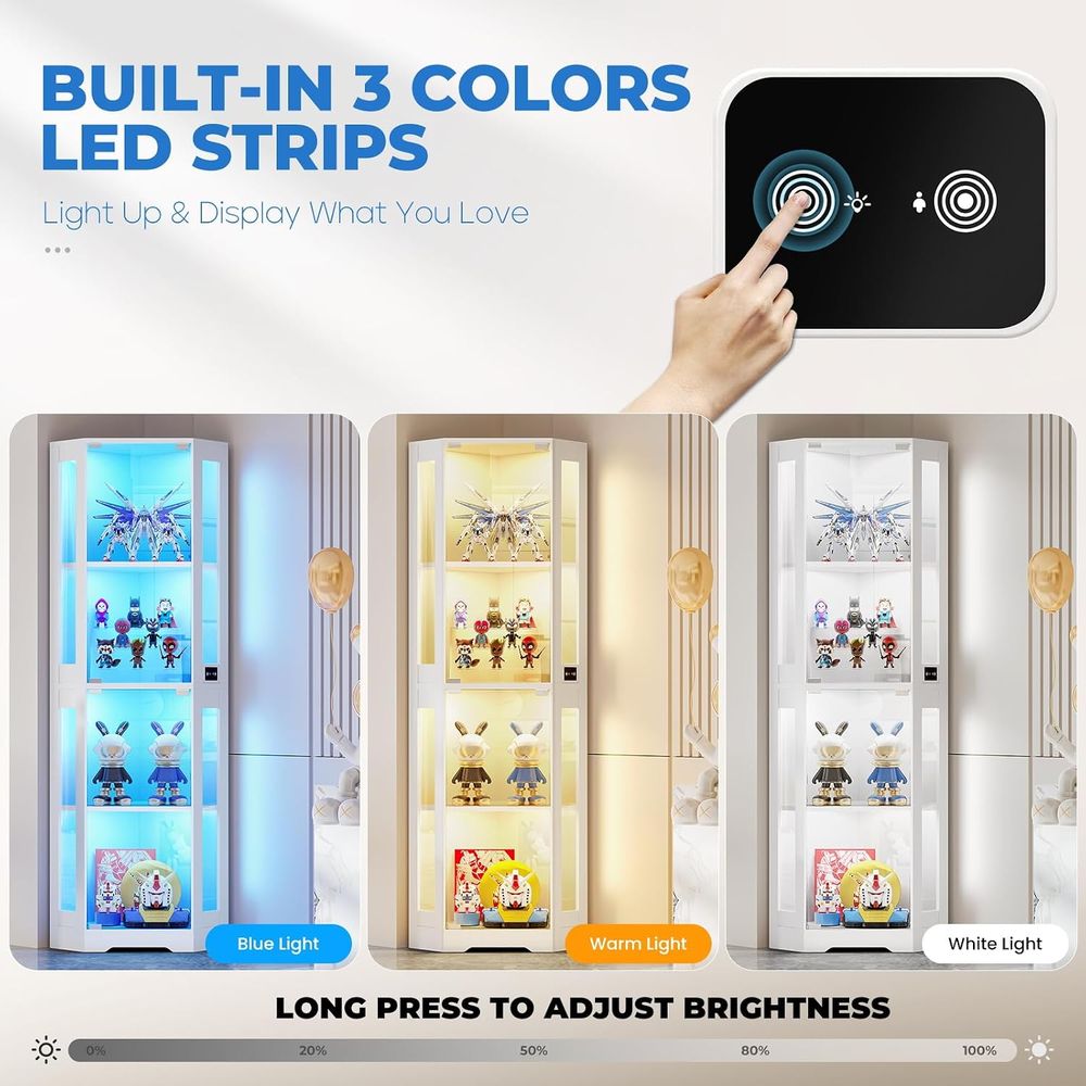 Vitrine en verre de 65 pouces  - Lighting & Home Decor Studio Photos avis et prix