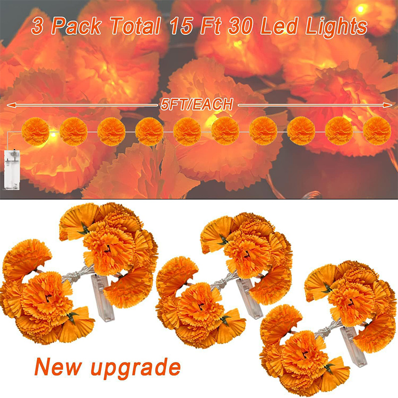 Fleurs artificielles de souci  - Lighting Decoration For Diwali avis et prix