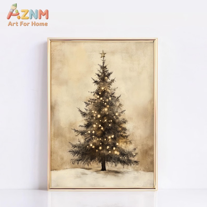Affiche sur toile vintage viei - Wall Decor Lighting Tree avis et prix