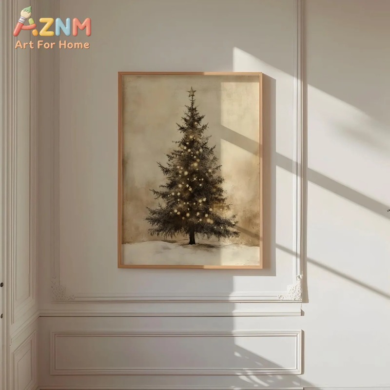 Affiche sur toile vintage viei - Wall Decor Lighting Tree avis et prix