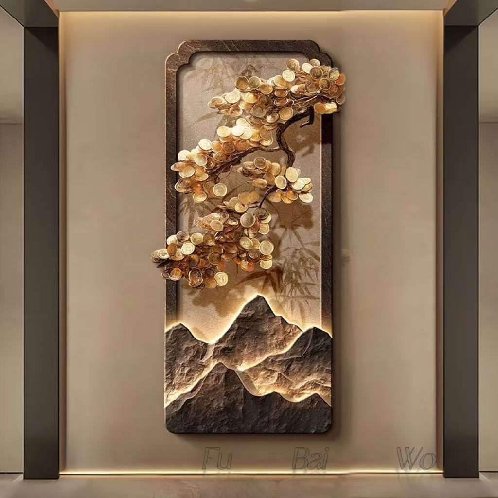 Peinture de décoration d'entré - Wall Decor Lighting Tree avis et prix