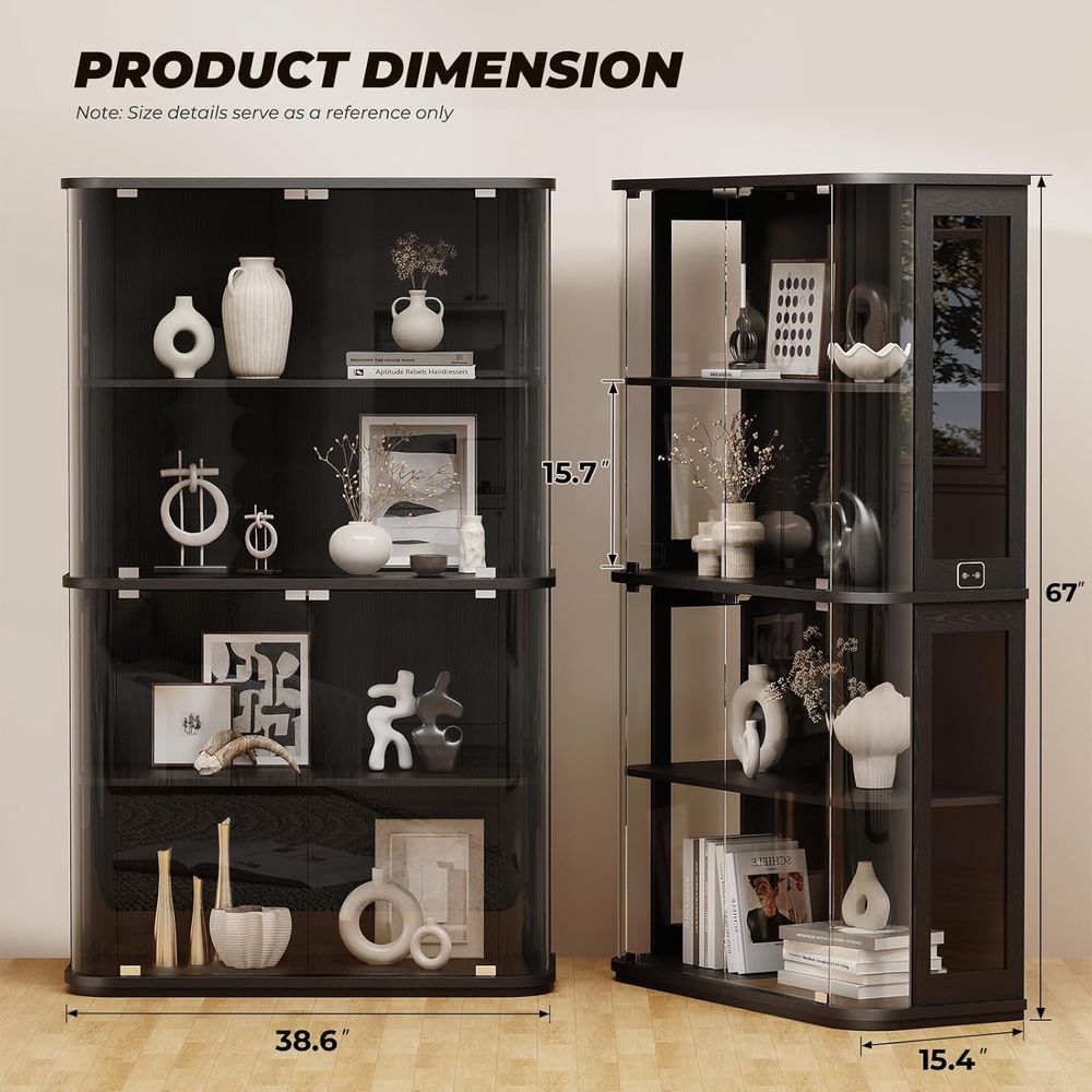 Grande vitrine arrondie avec p - Lighting & Home Decor Studio Photos avis et prix