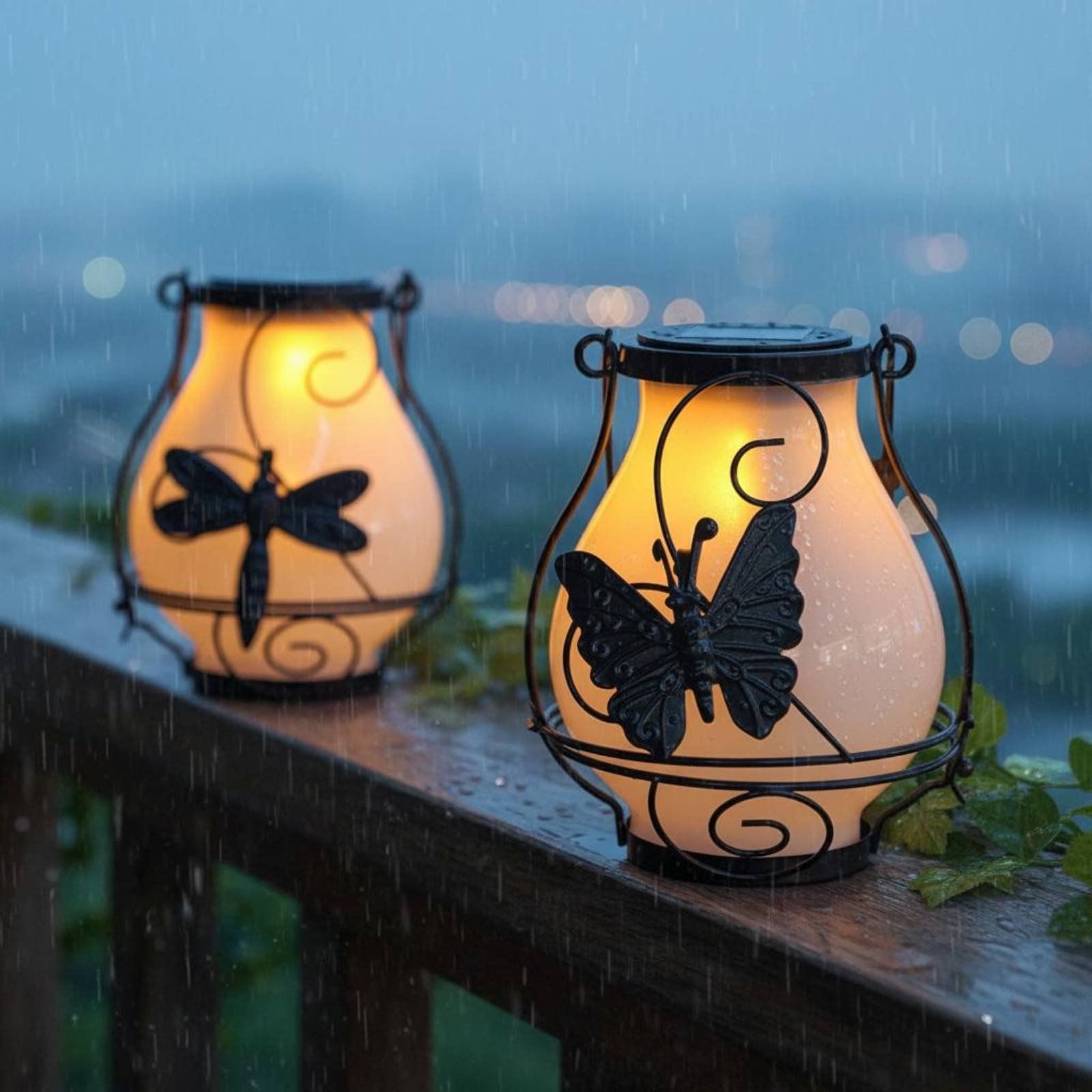 Lanterne solaire en forme de p - Garden Lighting Decor avis et prix