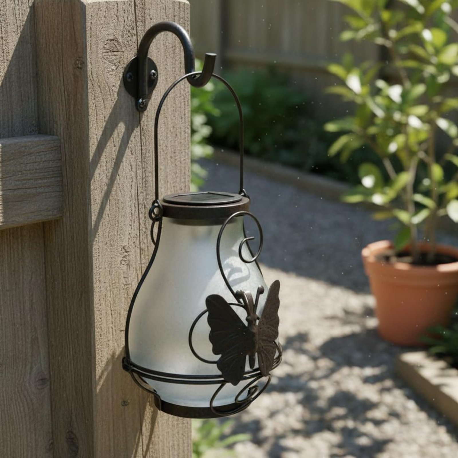 Lanterne solaire en forme de p - Garden Lighting Decor avis et prix