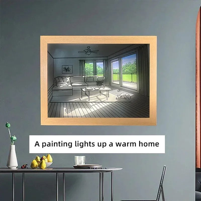 Lumière LED décorative peintur - Lighting Room Decor Photo avis et prix