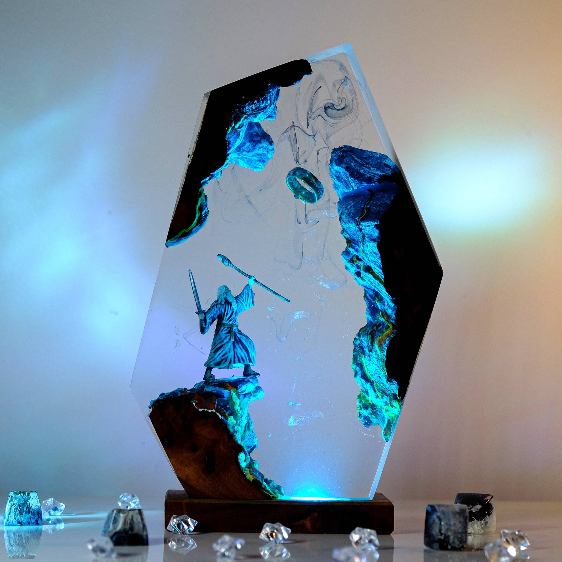 Lampe de table en résine Scène - Lighting Christmas Decor avis et prix