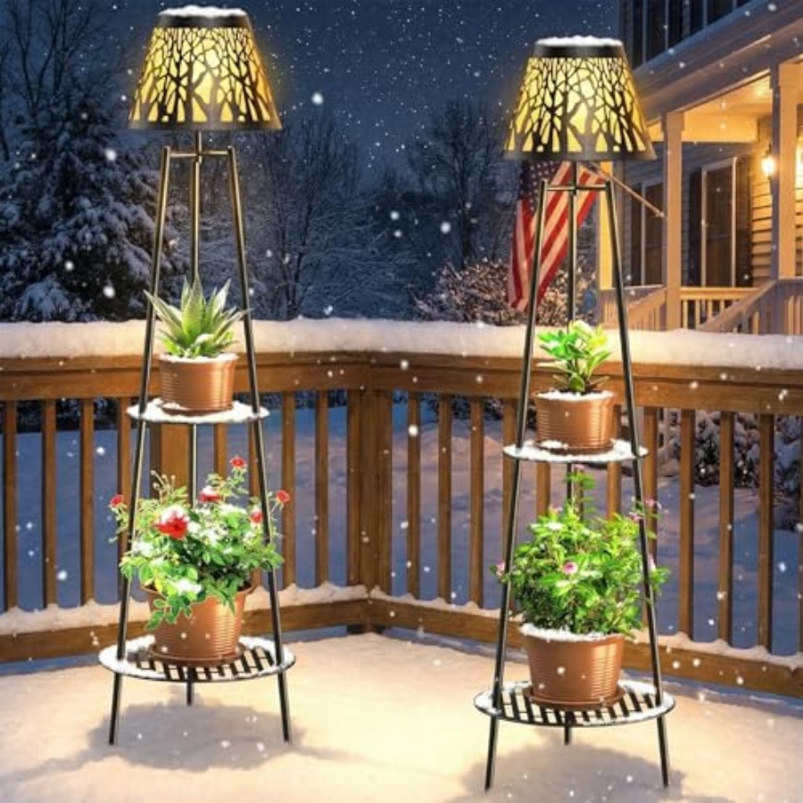 Lot de 2 lampes solaires d'ext - Garden Lighting Decor avis et prix