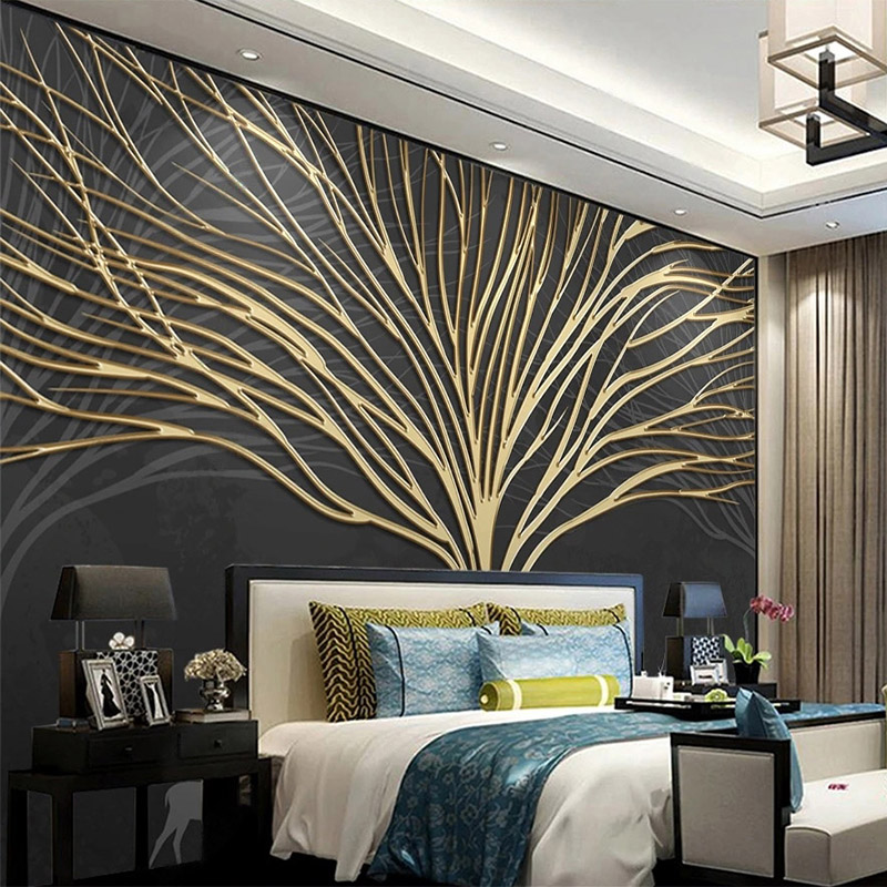 Papier peint mural personnalis - Wall Decor Lighting Tree avis et prix