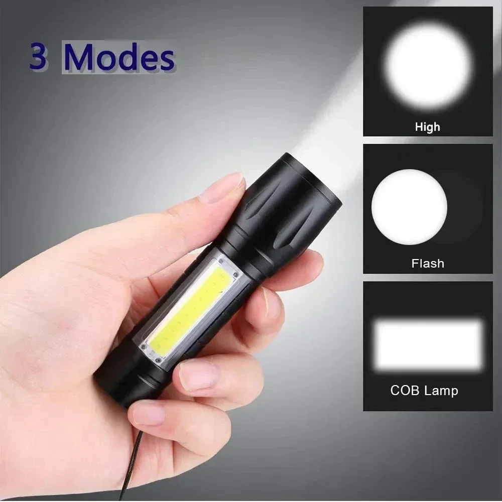 Lampe de poche Portable COB +  - Lighting Christmas Decor avis et prix