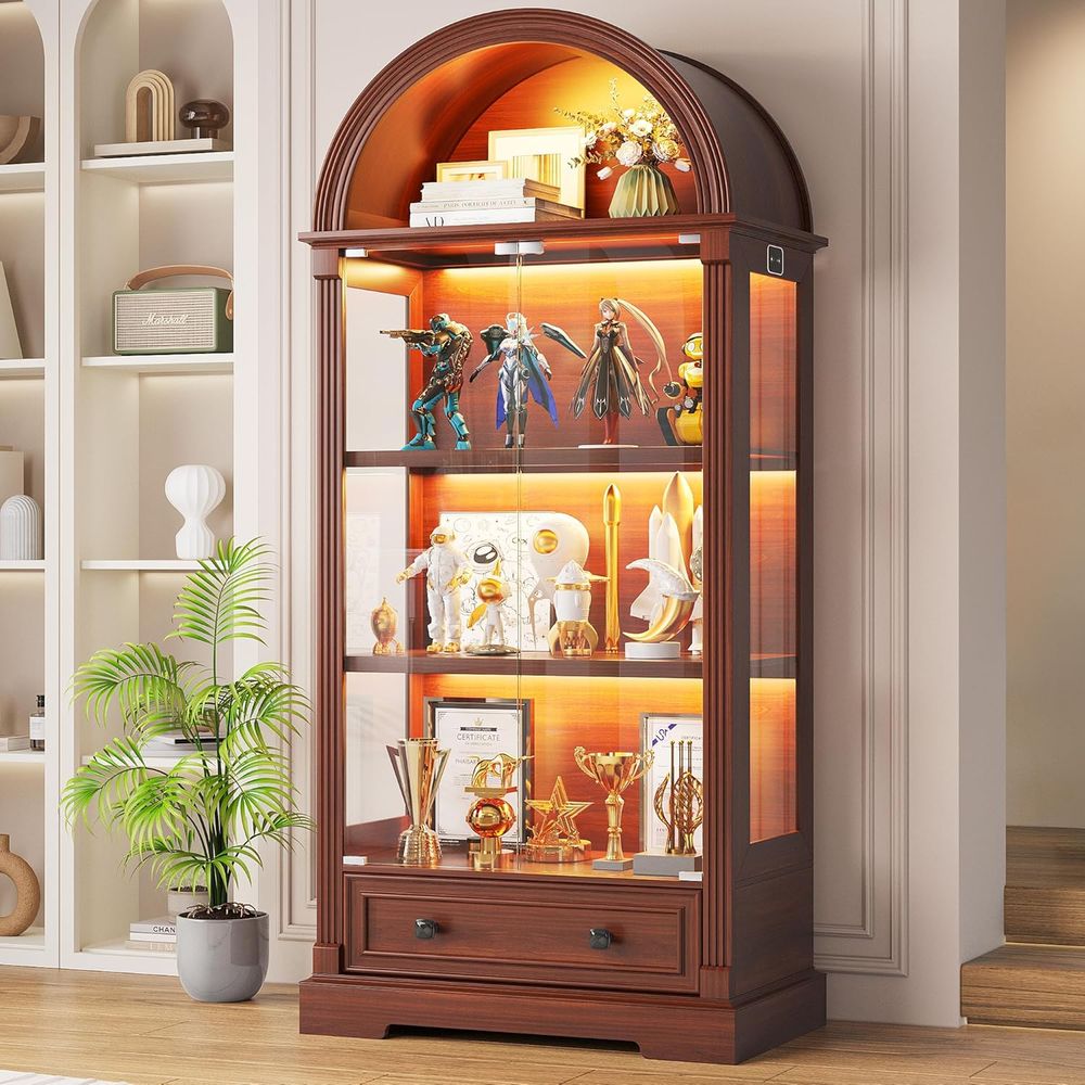 Vitrine avec porte en verre et - Lighting & Home Decor Studio Photos avis et prix