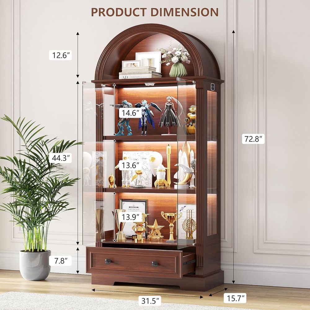 Vitrine avec porte en verre et - Lighting & Home Decor Studio Photos avis et prix