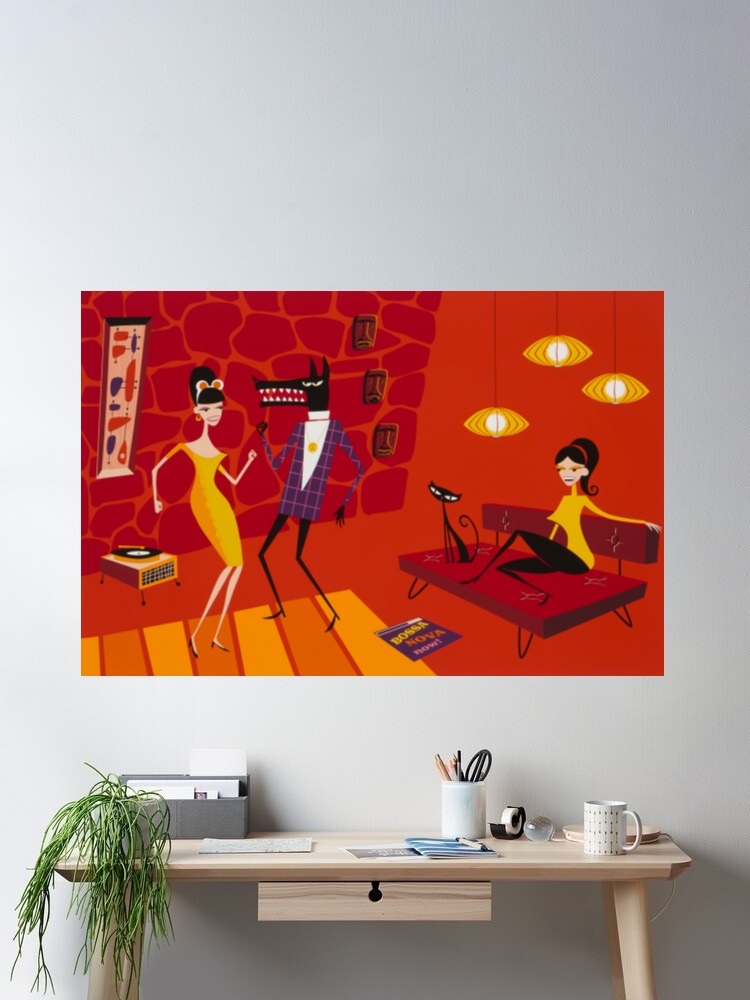 Josh Agle Bossa Nova maintenan - Nova Decor & Lighting Vase Glass Brun 26Cm avis et prix