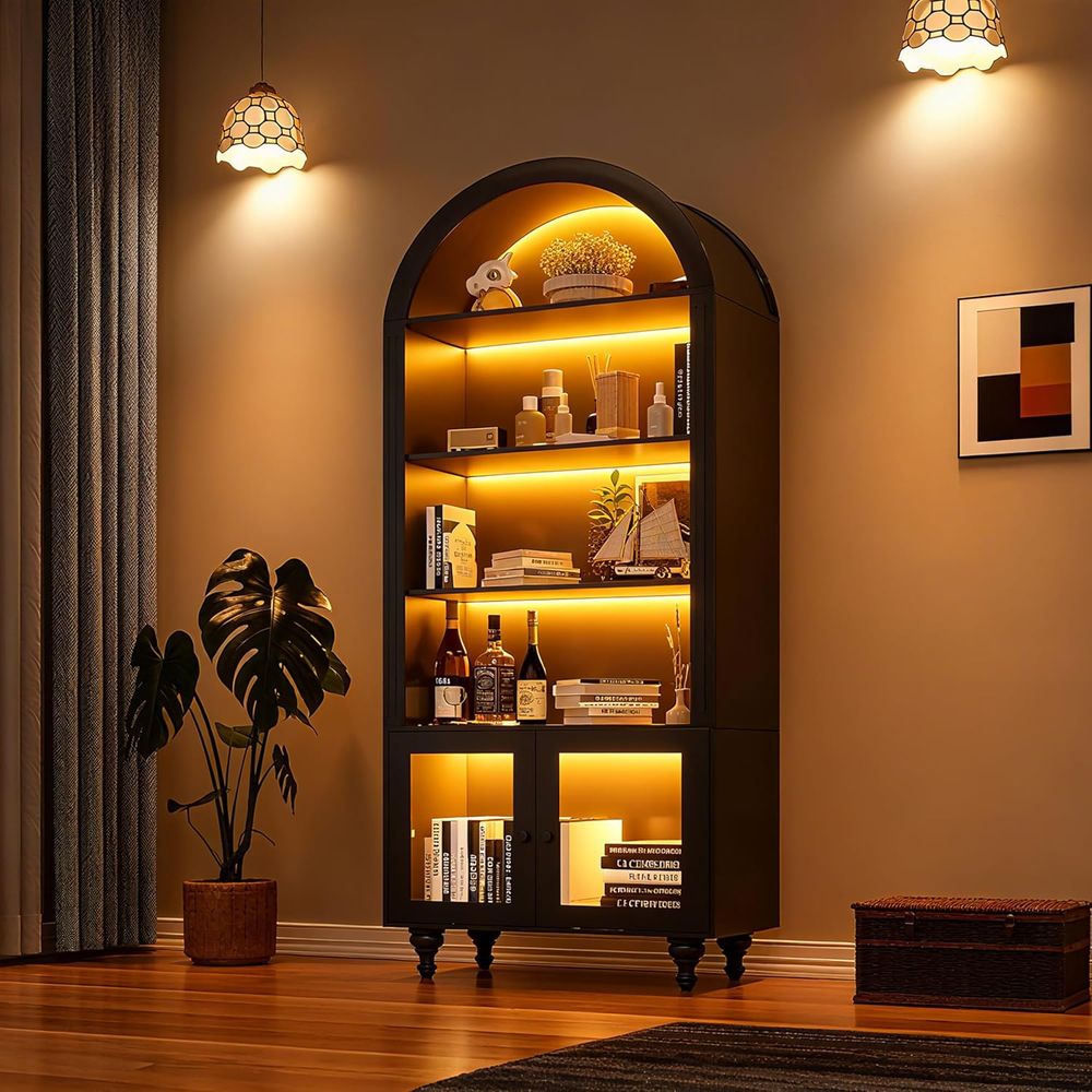 Vitrine de rangement en bois à - Lighting & Home Decor Studio Photos avis et prix