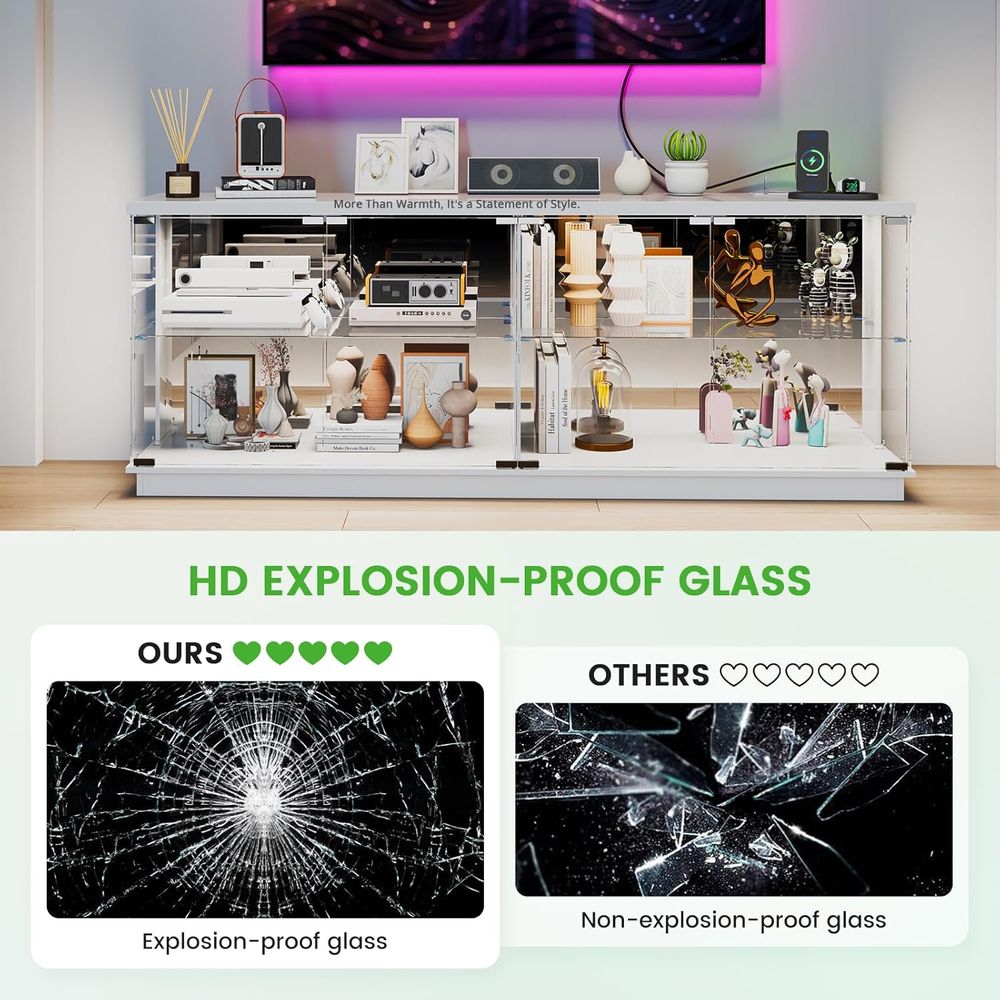 Meubles TV en verre de 71 pouc - Lighting & Home Decor Studio Photos avis et prix