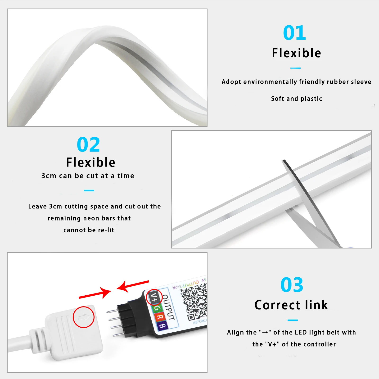 Bande lumineuse LED néon RGB,  - Home Lighting And Decor avis et prix